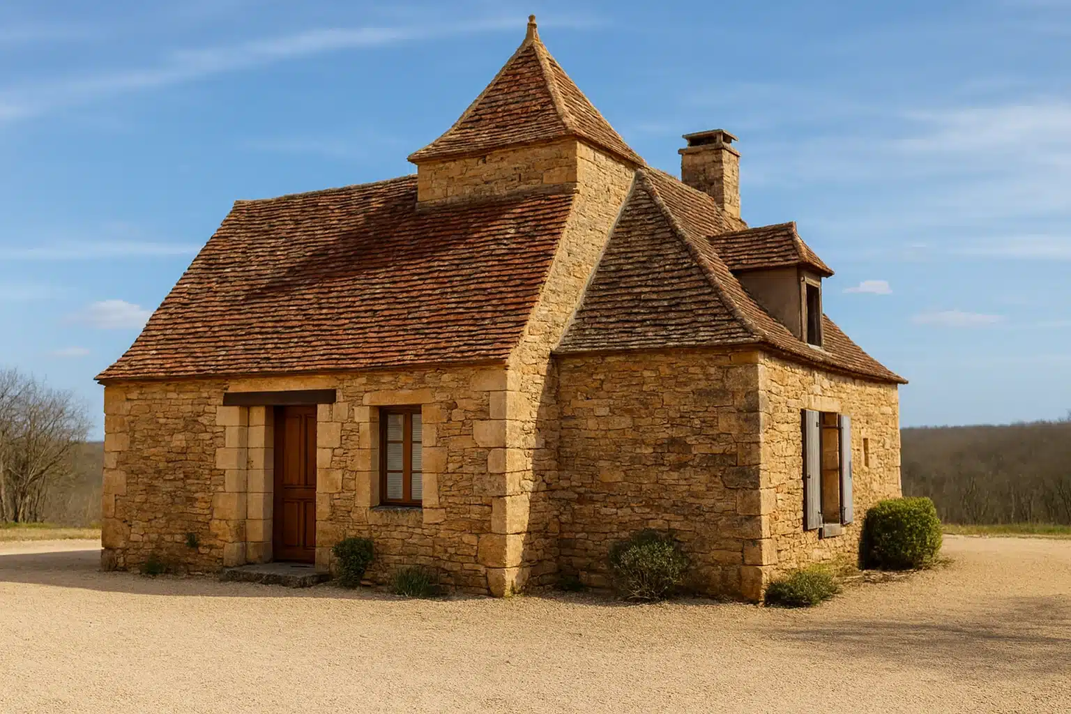 Image d'ensemble d'une maison périgourdine