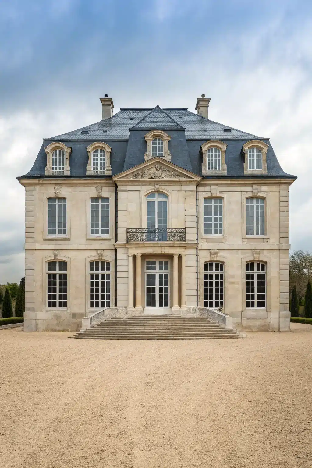 Vue de face d'une malouinière