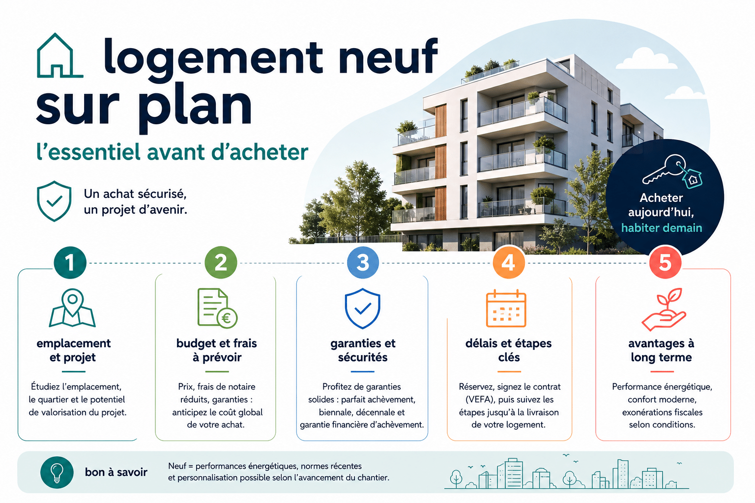 Acheter un logement neuf sur plan : ce qu'il faut savoir avant de se lancer